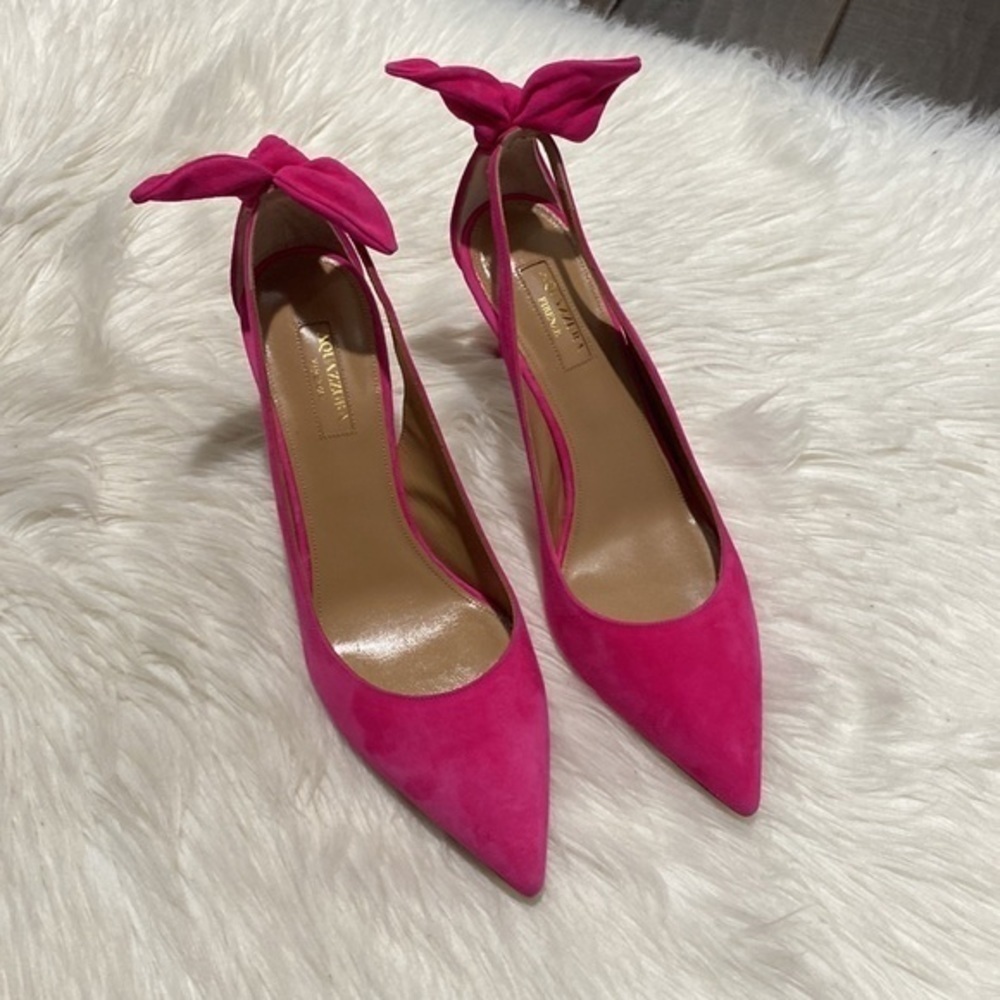 New Aquazzura 85mm Bow tie pumps size 39.5EU - Picture 14 of 14